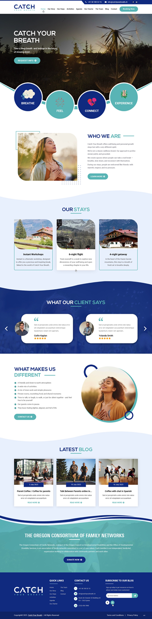 Web Design by pb for Catch Your Breath Sàrl | Design: #35690846