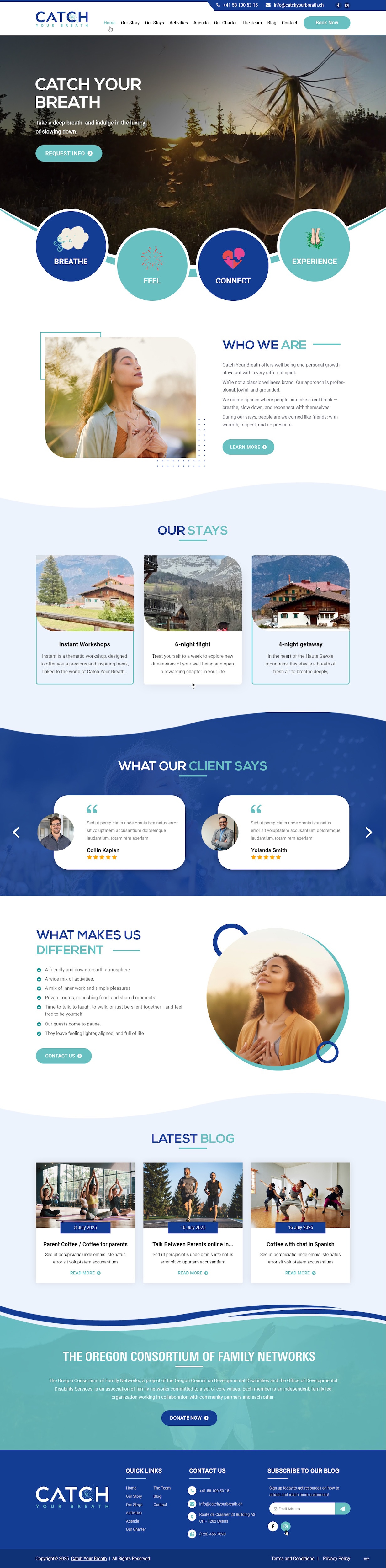 Diseño Web por pb para Catch Your Breath Sàrl | Diseño #35698634