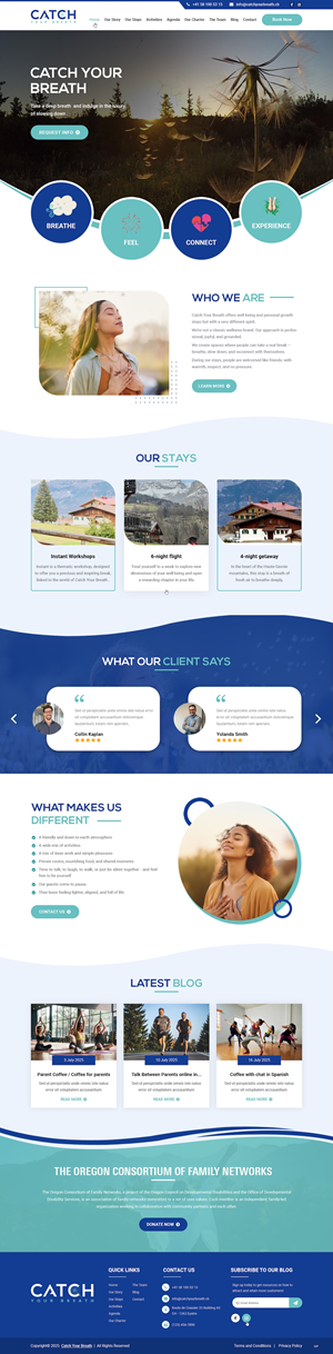 Web Design by pb for Catch Your Breath Sàrl | Design: #35698634