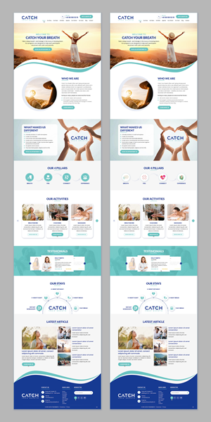 Diseño Web por pb para Catch Your Breath Sàrl | Diseño #35823330