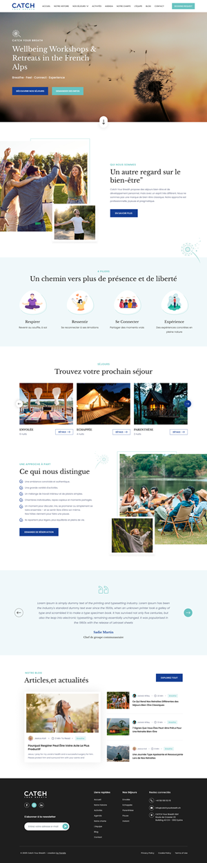 Diseño Web por Sbss para Catch Your Breath Sàrl | Diseño: #35689037