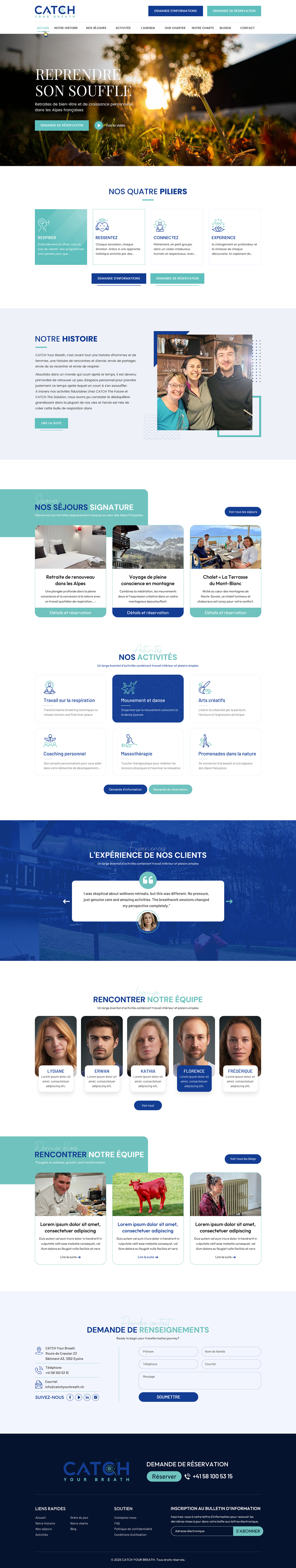 Web Design by Sbss for Catch Your Breath Sàrl | Design #35689352