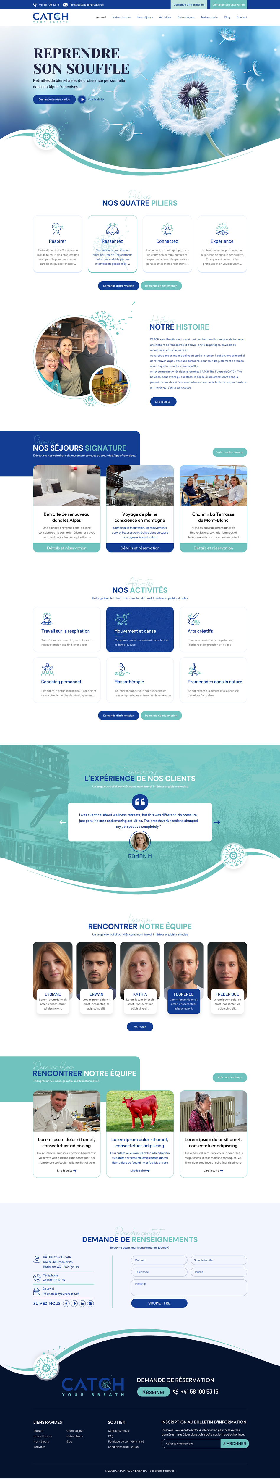 Web Design by Sbss for Catch Your Breath Sàrl | Design #35689353