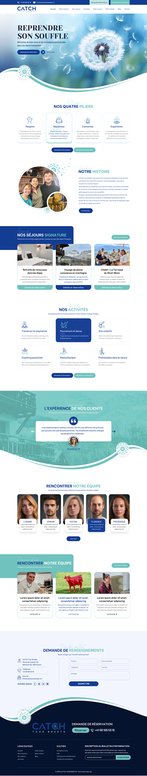 Web Design by Sbss for Catch Your Breath Sàrl | Design: #35689353