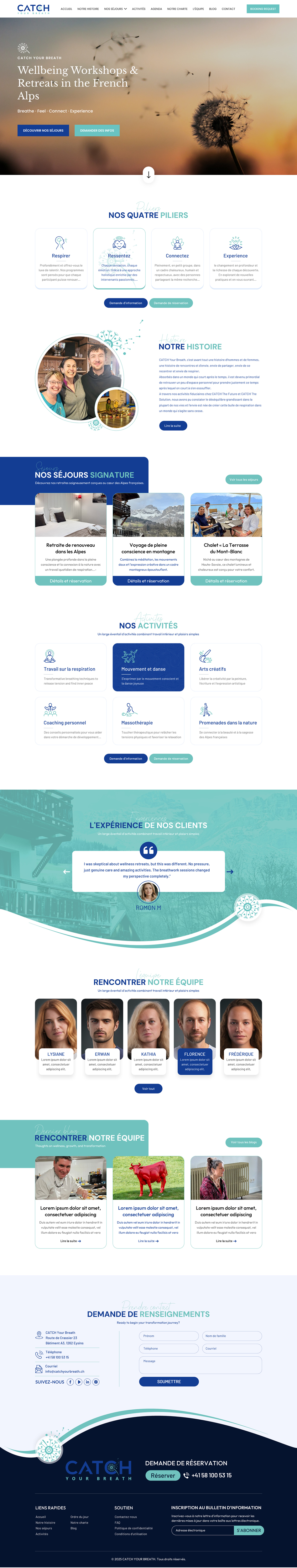 Web Design by Sbss for Catch Your Breath Sàrl | Design #35690404