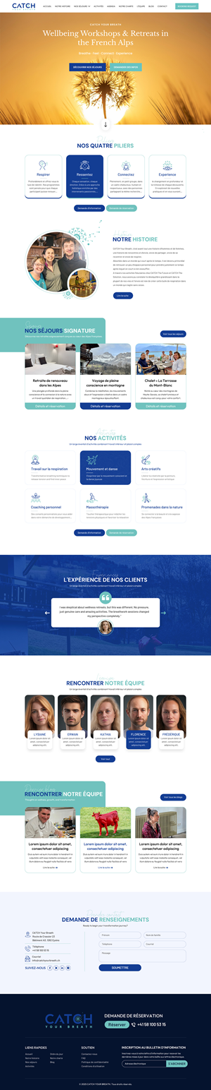 Web Design by Sbss for Catch Your Breath Sàrl | Design: #35690410