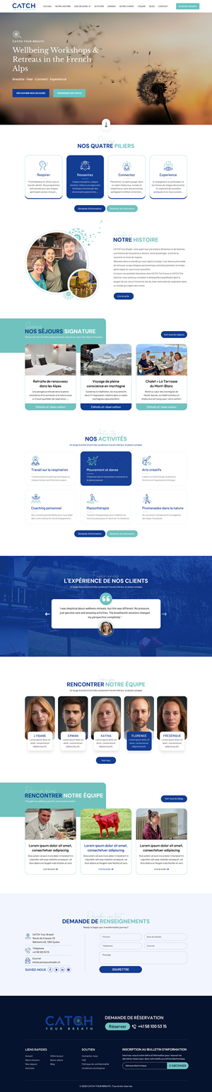 Web Design by Sbss for Catch Your Breath Sàrl | Design: #35690411