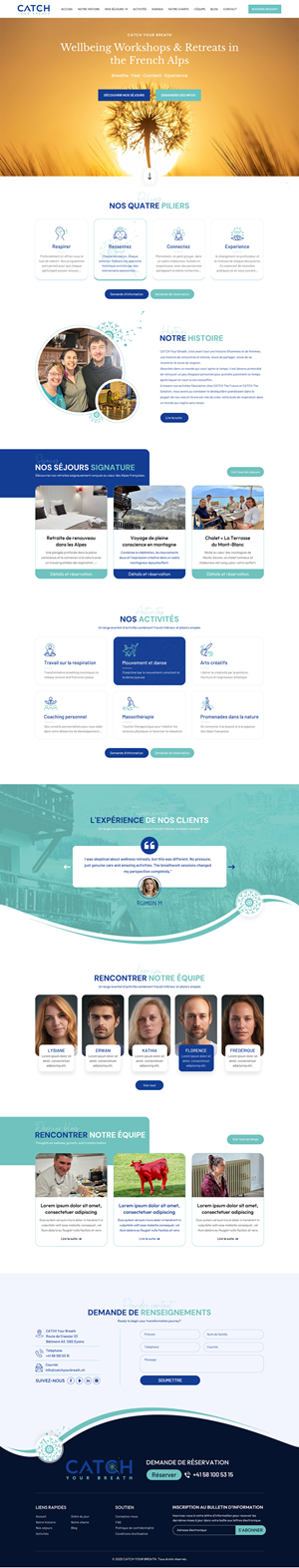Web Design by Sbss for Catch Your Breath Sàrl | Design: #35690412