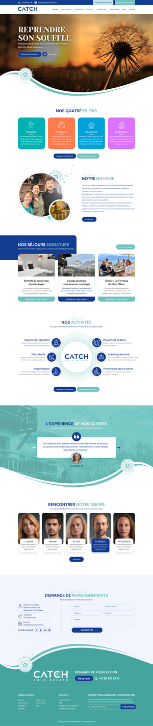 Web Design by Sbss for Catch Your Breath Sàrl | Design: #35817867