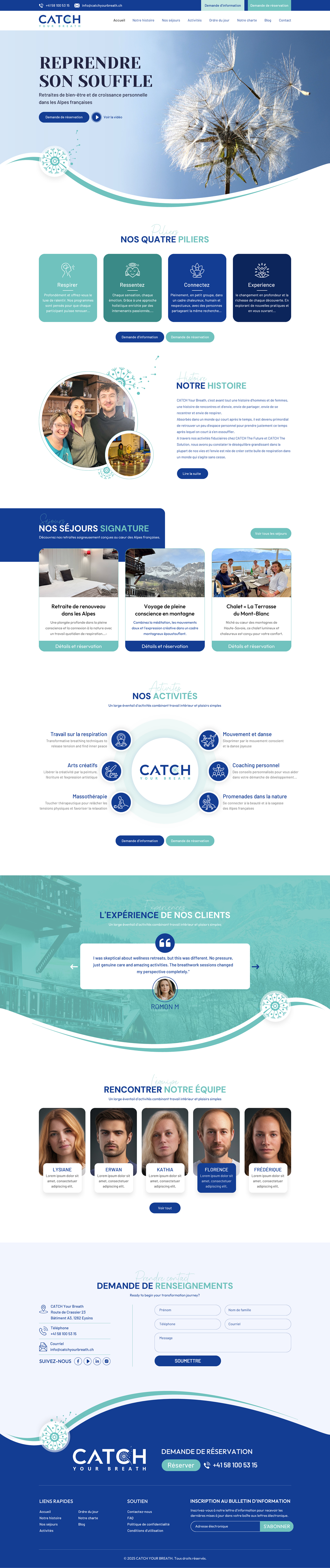 Web Design by Sbss for Catch Your Breath Sàrl | Design: #35817868