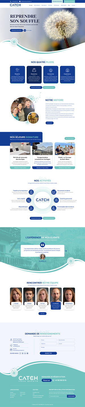 Web Design by Sbss for Catch Your Breath Sàrl | Design: #35817870