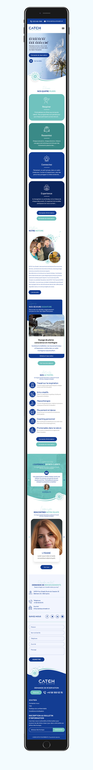 Web Design by Sbss for Catch Your Breath Sàrl | Design: #35856125