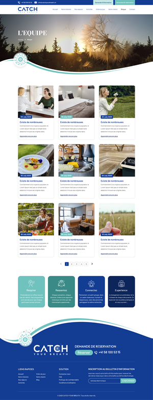 Web Design by Sbss for Catch Your Breath Sàrl | Design: #35875314
