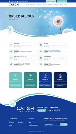 Web Design by Sbss for Catch Your Breath Sàrl | Design: #35875316