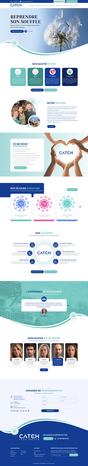 Web Design by Sbss for Catch Your Breath Sàrl | Design: #35883612