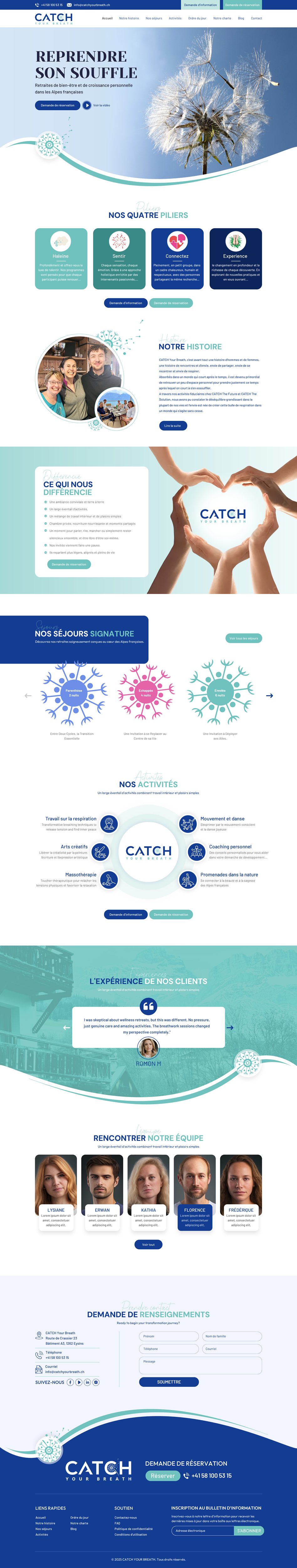 Web Design by Sbss for Catch Your Breath Sàrl | Design #35883613
