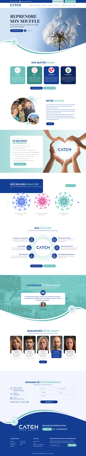 Web Design by Sbss for Catch Your Breath Sàrl | Design: #35883613