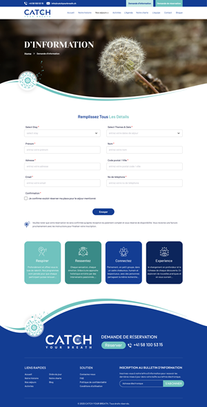 Web Design by Sbss for Catch Your Breath Sàrl | Design: #35884563
