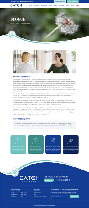 Web Design by Sbss for Catch Your Breath Sàrl | Design: #35884567