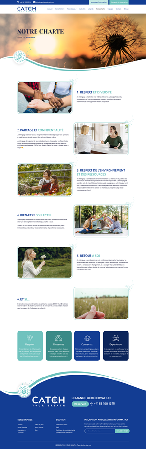 Web Design by Sbss for Catch Your Breath Sàrl | Design: #35884573