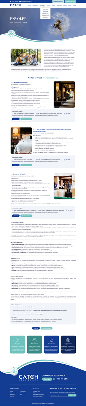 Web Design by Sbss for Catch Your Breath Sàrl | Design: #35884574