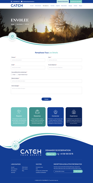 Web Design by Sbss for Catch Your Breath Sàrl | Design: #35884580