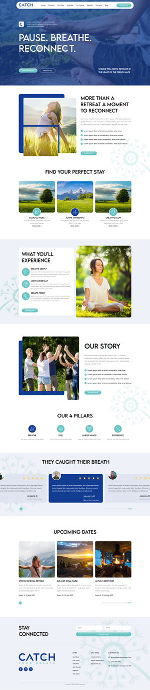 Web Design by victipedia for Catch Your Breath Sàrl | Design: #35698439