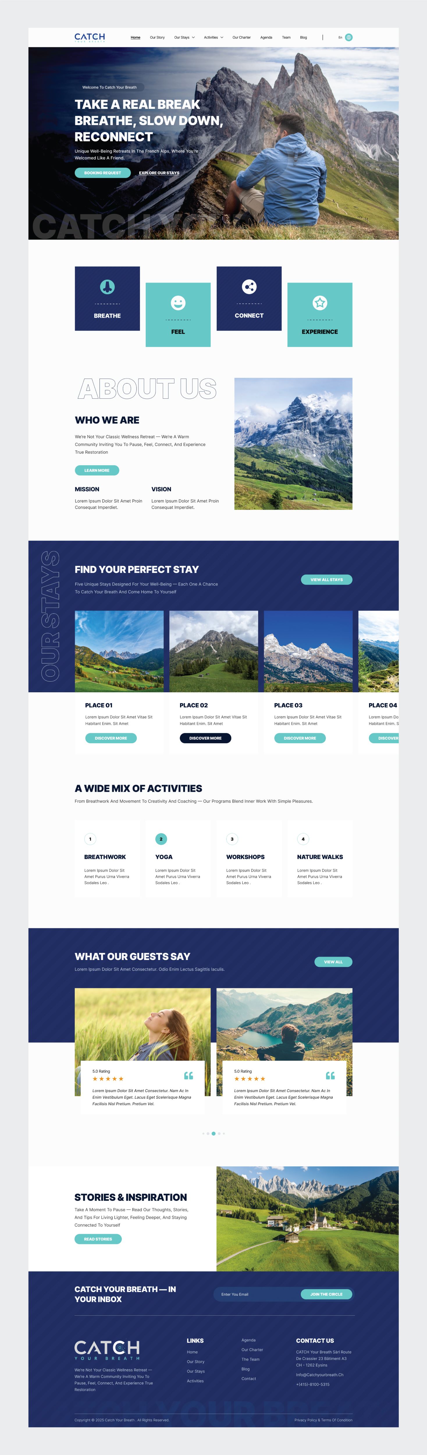 Web Design by victipedia for Catch Your Breath Sàrl | Design #35698443