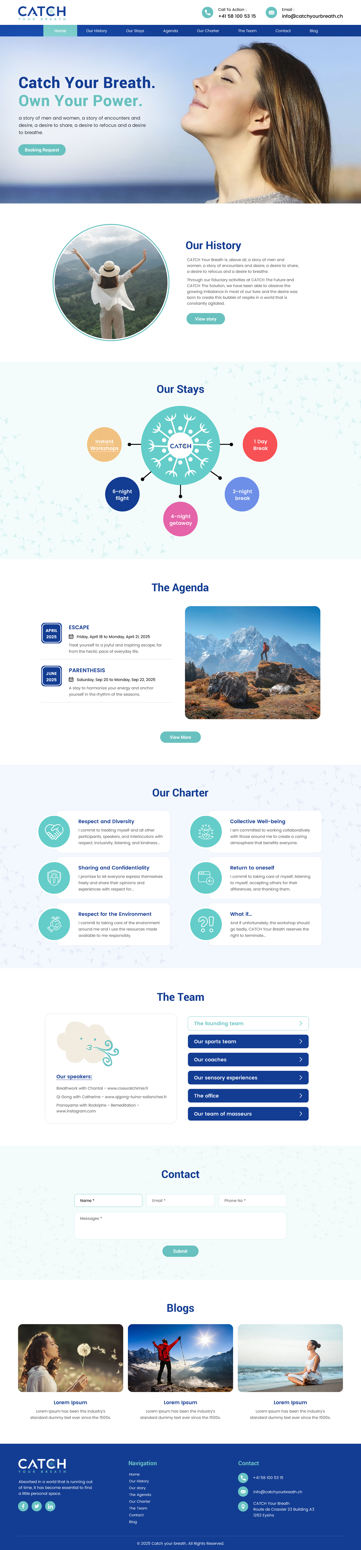 Web-Design von rightway für Catch Your Breath Sàrl | Design #35695265