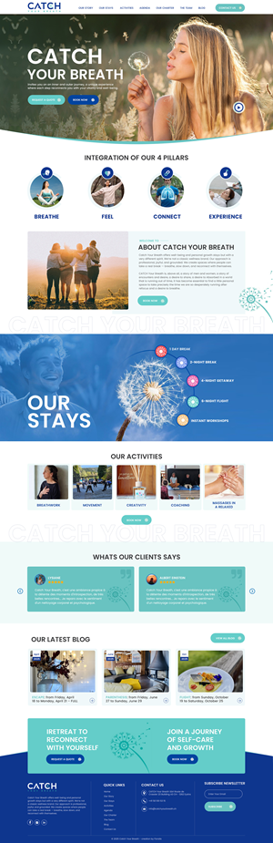 Diseño Web por creative.bugs para Catch Your Breath Sàrl | Diseño: #35688461