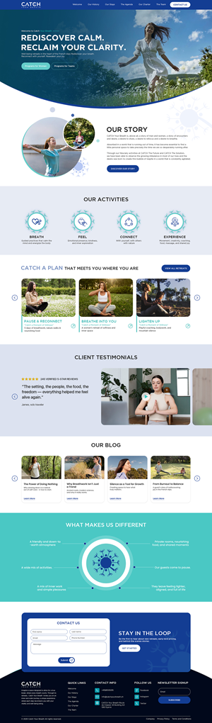 Diseño Web por creative.bugs para Catch Your Breath Sàrl | Diseño: #35689326