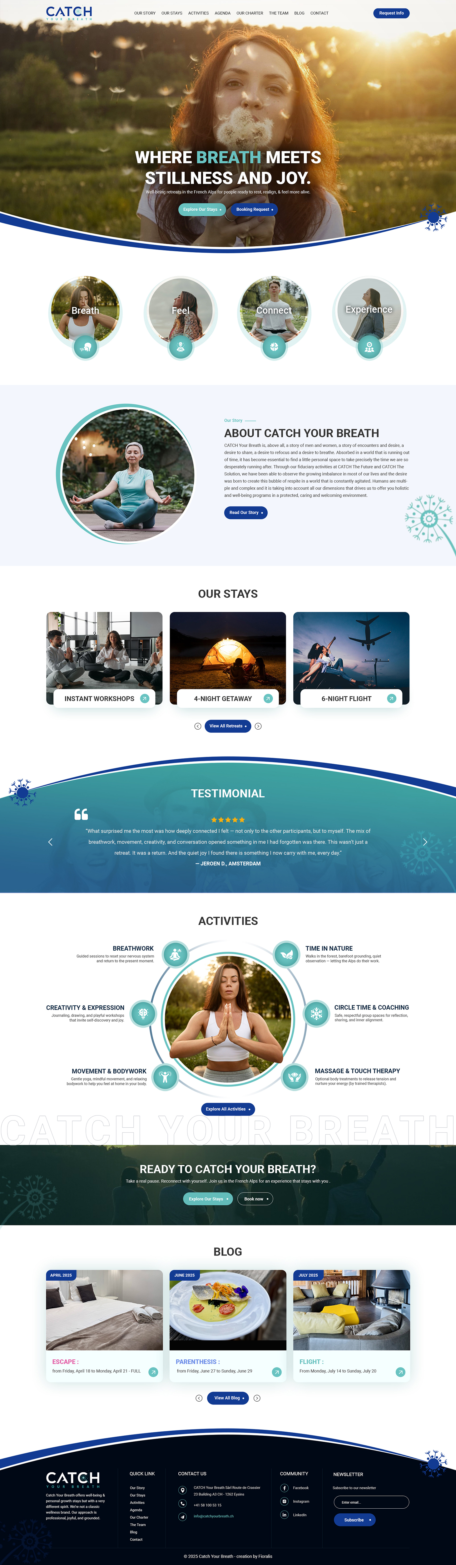 Web Design by creative.bugs for Catch Your Breath Sàrl | Design #35695485