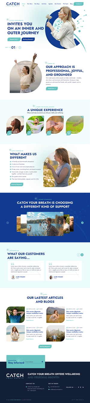 Web Design by sai.designer87 for Catch Your Breath Sàrl | Design: #35690519