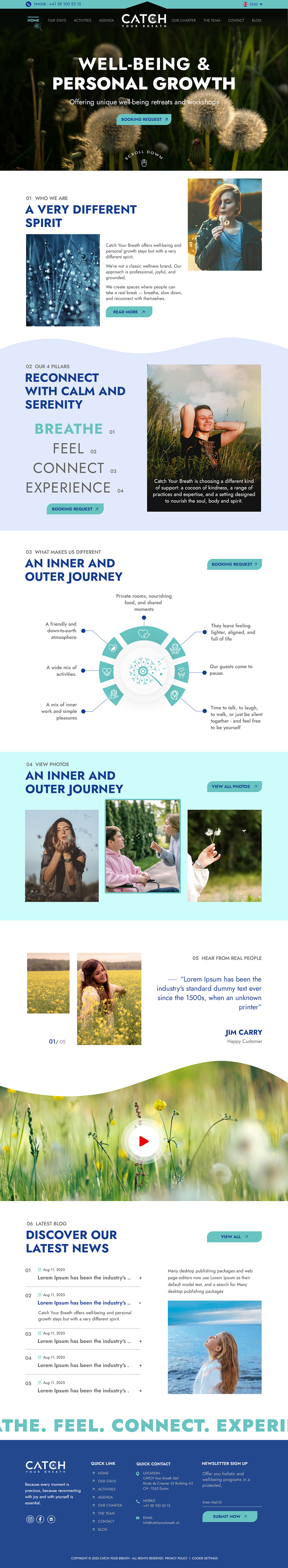 Web Design by sai.designer87 for Catch Your Breath Sàrl | Design #35834773