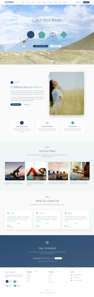 Web Design by George K for Catch Your Breath Sàrl | Design: #35697230