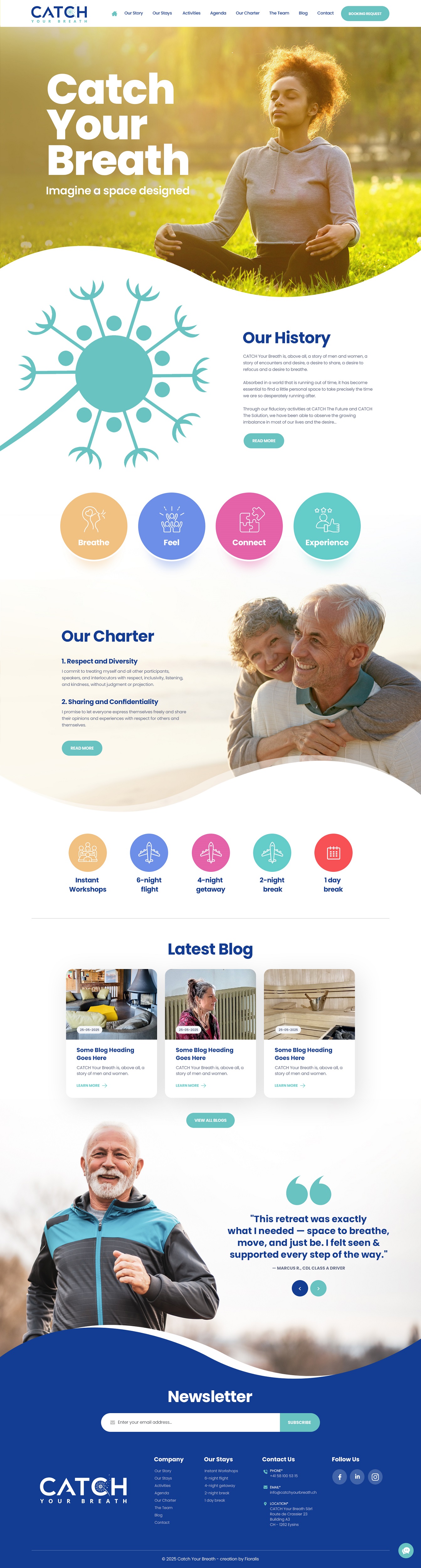 Web Design by NZ Creatives for Catch Your Breath Sàrl | Design #35683733