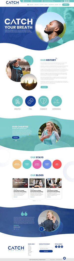 Diseño Web por nzdesigners para Catch Your Breath Sàrl | Diseño: #35683734