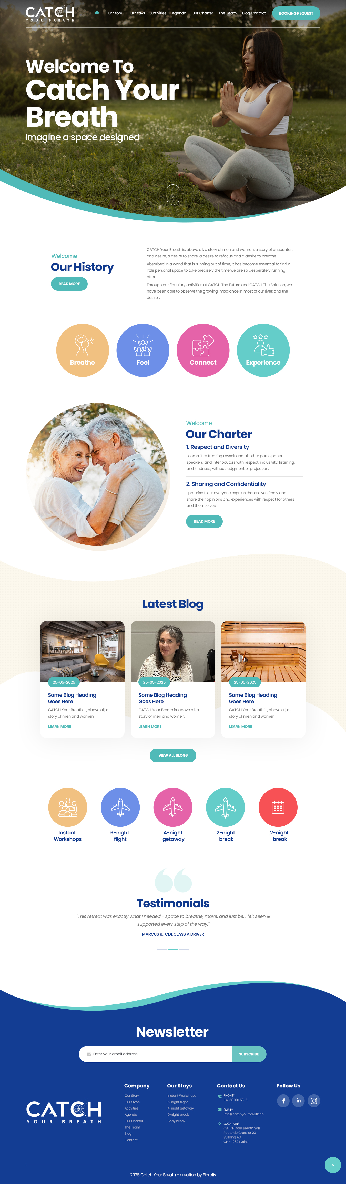 Web Design by nzdesigners for Catch Your Breath Sàrl | Design #35690989