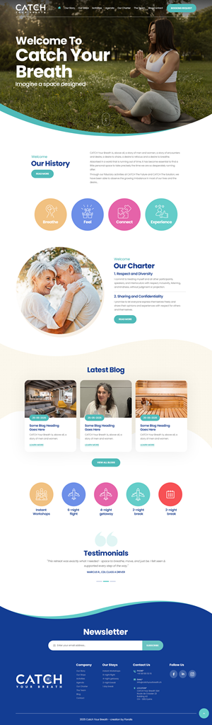 Diseño Web por nzdesigners para Catch Your Breath Sàrl | Diseño #35690989