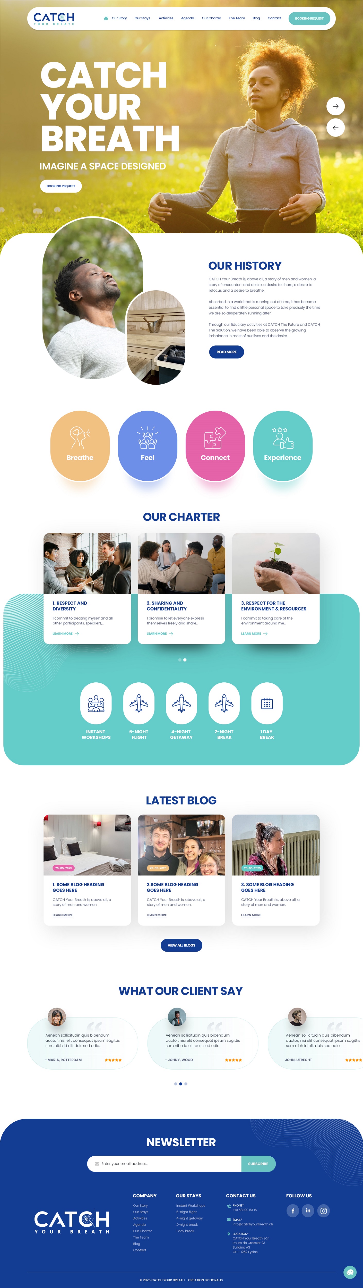 Web Design by nzdesigners for Catch Your Breath Sàrl | Design #35690991
