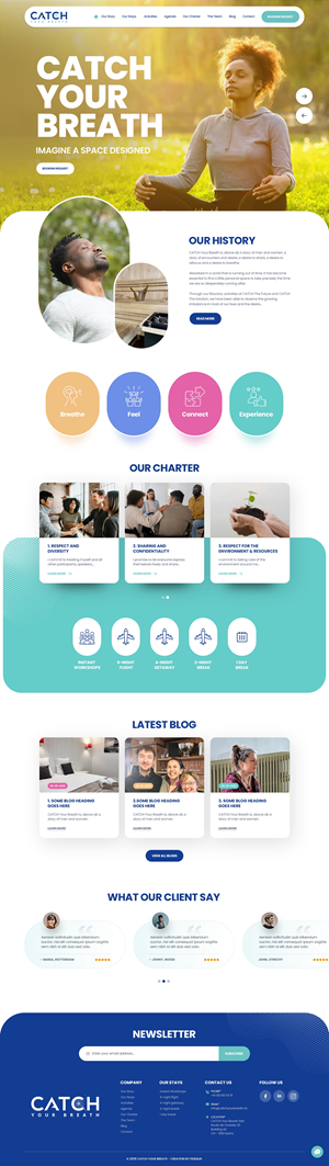 Diseño Web por nzdesigners para Catch Your Breath Sàrl | Diseño: #35690991