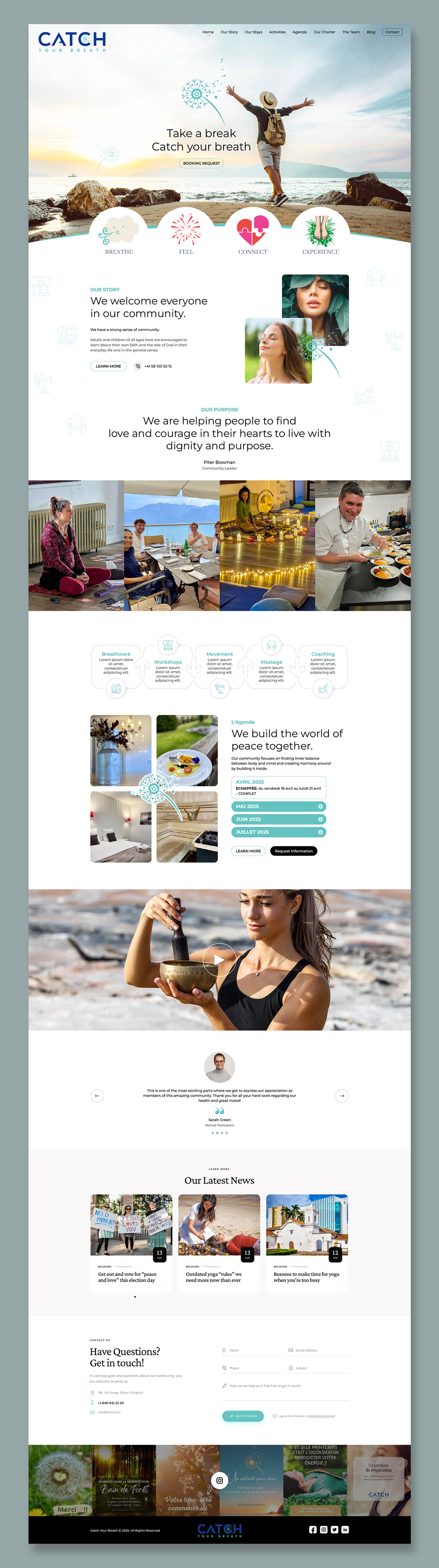 Web-Design von Titan Solbiz für Catch Your Breath Sàrl | Design #35684641