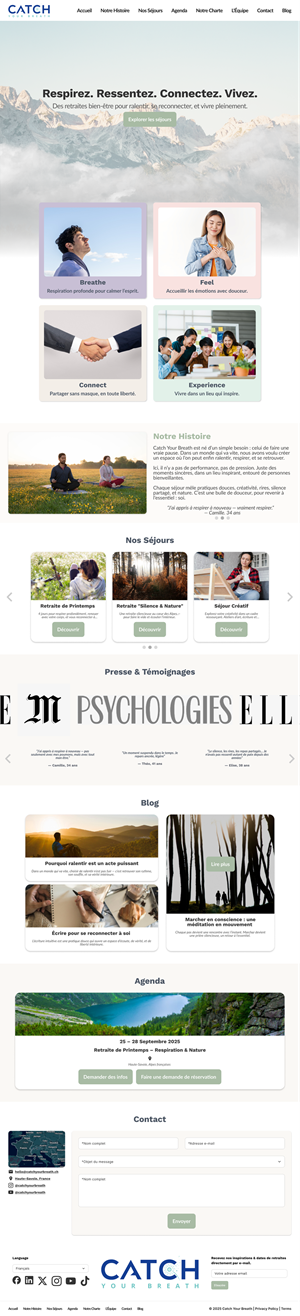 Web Design by Taufik H for Catch Your Breath Sàrl | Design: #35702609