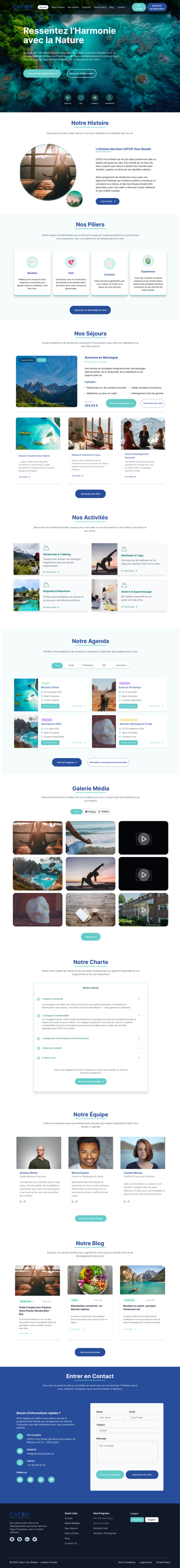 Web Design by Taufik H for Catch Your Breath Sàrl | Design #35702720
