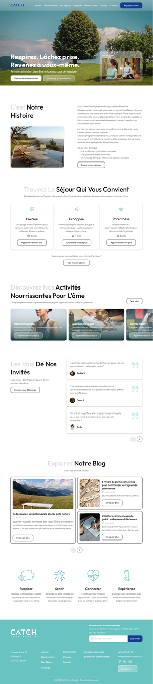 Web Design by Taufik H for Catch Your Breath Sàrl | Design: #35702750