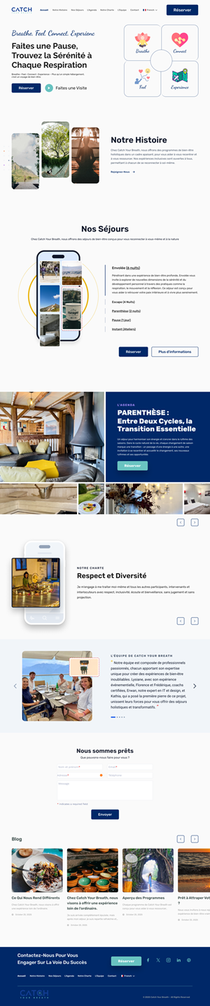 Web Design by Taufik H for Catch Your Breath Sàrl | Design: #35702835