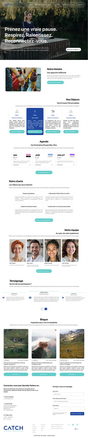 Web Design by Taufik H for Catch Your Breath Sàrl | Design: #35702969