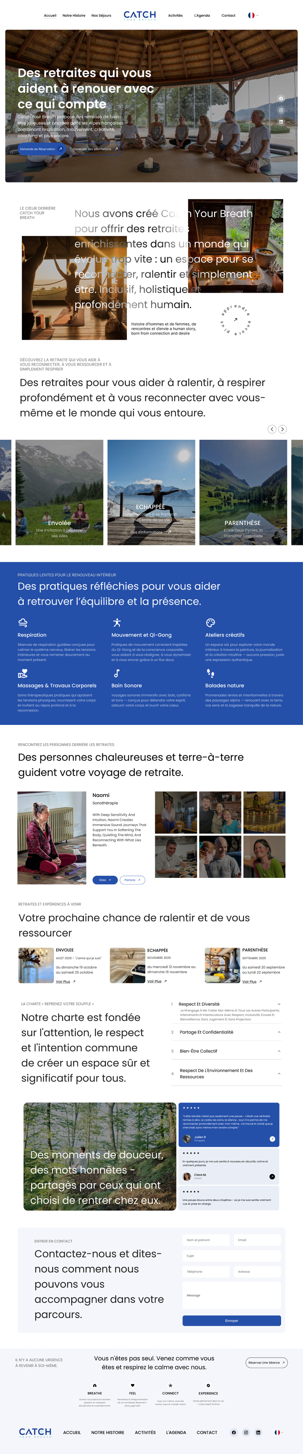 Web Design by Taufik H for Catch Your Breath Sàrl | Design #35703087