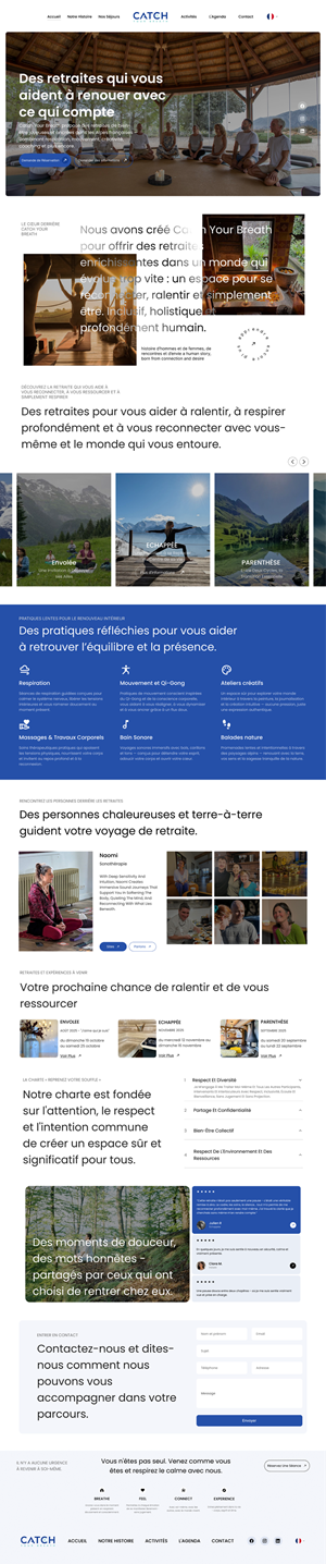 Web Design by Taufik H for Catch Your Breath Sàrl | Design: #35703087