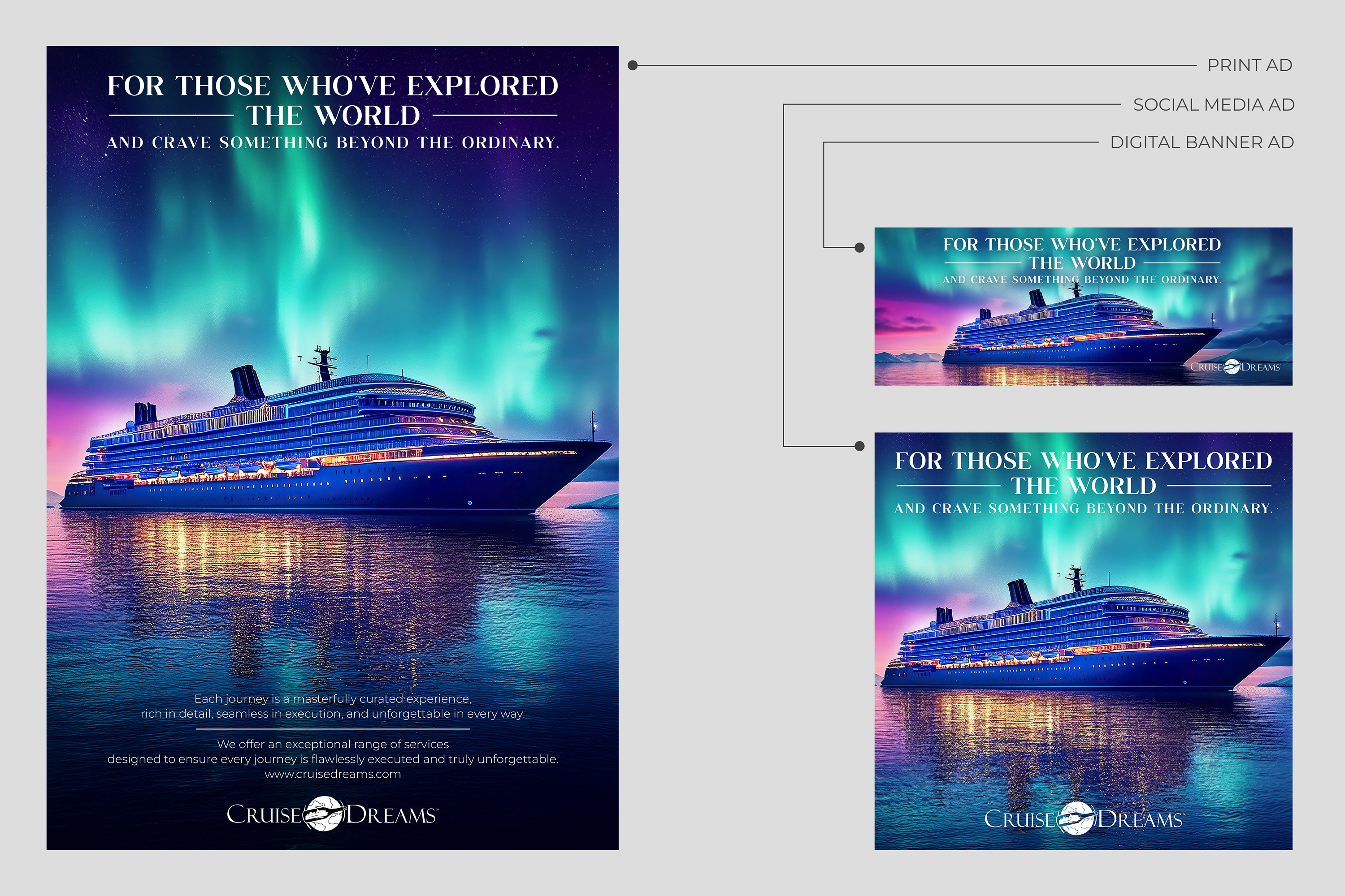Advertisement Design by Arthur_M for Cruise Dreams | Design #35708223